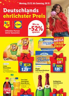 Lidl-Prospekt von Montag 23.12.