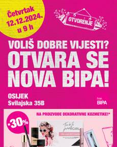 BIPA - Letak otvorenja Osijek