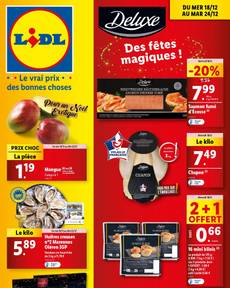 Catalogue Lidl de du mercredi 18/12