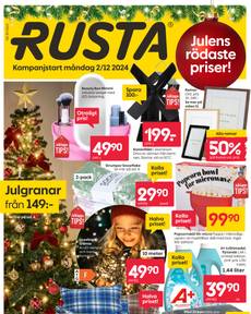 Rusta-reklamblad från måndag 02/12