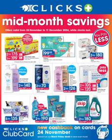 Clicks specials from Thursday 28 Nov