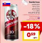 Gambrinus svetlé pivo, 0,5 l