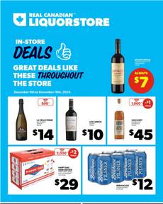 Real Canadian Liquor Store flyer from Monday 12-09