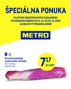 Metro - Špeciálna ponuka - panenka