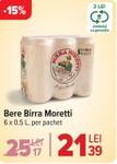 Bere Birra Moretti, 6 x 0,5 l