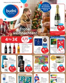 BUDNI-Prospekt von Montag 23.12.