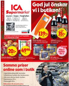 ICA Supermarket-reklamblad från måndag 16/12