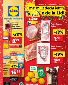 catalog Lidl de la luni 16.12.