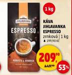 KÁVA JIHLAVANKA ESPRESSO zrnková 1 kg