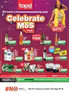 Tops At Spar specials from Monday 09 Dec