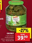 OKURKY v kořeněném sladkokyselém nálevu 1550 g