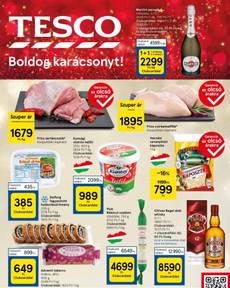 Tesco akciós újság, érvényes csütörtöktől 12.12.