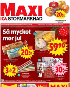 ICA Maxi-reklamblad från måndag 02/12