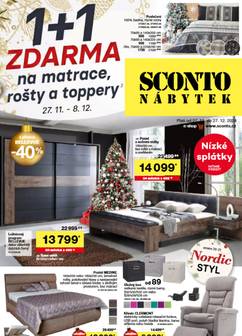 Sconto nábytek leták od středy 27.11.