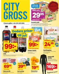 City Gross-reklamblad från måndag 02/12