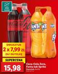 COCA-COLA ZERO, FANTA, SPRITE 2 x 2 l