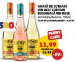 GRASĂ DE COTNARI VIN ALB/ COTNARI BUSUIOACĂ VIN ROSE, 0,75 l