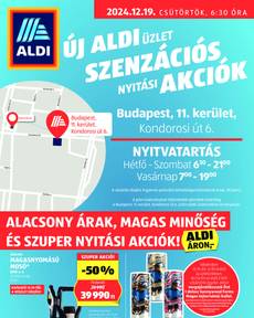 Aldi - Üzletnyitás: Budapest,