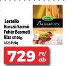 Lestello Hosszú Szemü Fehér Basmati Rizs