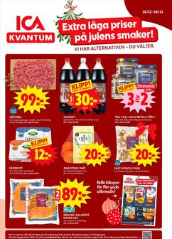 ICA Kvantum-reklamblad från måndag 16/12