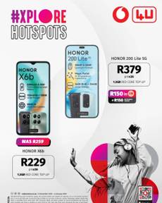 Vodacom specials from Friday 06 Dec