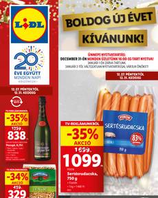 Lidl akciós újság, érvényes péntektől 12.27.