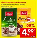 Melitta Auslese oder Harmonie, 500 g