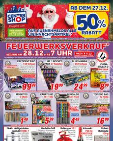 Centershop-Prospekt von Montag 23.12.