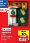 Jägermeister mit zwei Shotgläsern, 0,7 l