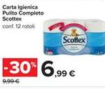 Carta Igienica Pulito Completo Scottex conf. 12 rotoli