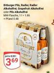 Bitburger versch. Sorten, 6 x 0,33 l