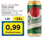 Pilsner Urquell plechovka, 0,5 l