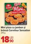 Mini pizza cu jambon și brânză