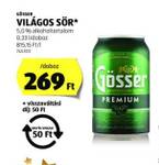 GÖSSER VILÁGOS SÖR