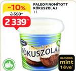 PALEO FINOMÍTOTT KÓKUSZOLAJ