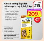 AdTab 56mg žvýkací tableta pro psy