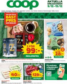 Coop-reklamblad från måndag 09/12