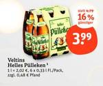 Veltins Helles Pülleken, 6 x 0,33 l