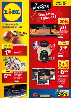 Catalogue Lidl de du mercredi 18/12