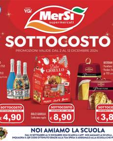 Volantini MerSi supermercati da lunedì 02/12