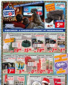 Centershop-Prospekt von Montag 16.12.