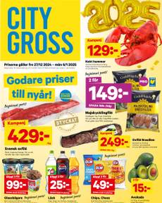 City Gross-reklamblad från fredag 27/12