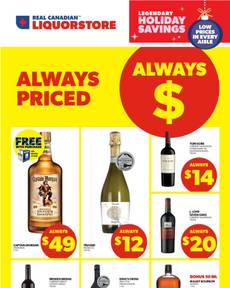 Real Canadian Liquor Store flyer from Wednesday 12-18