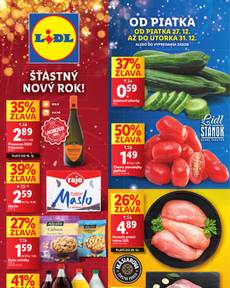 Aktuálny Lidl leták platný od piatku 27.12.