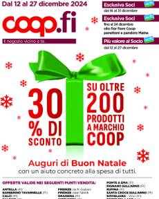 Volantini Coop Firenze da giovedì 12/12