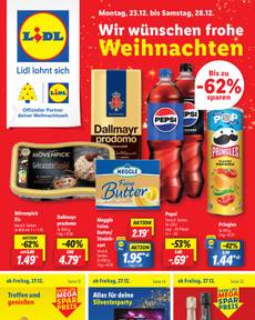 Lidl-Prospekt von Montag 23.12.