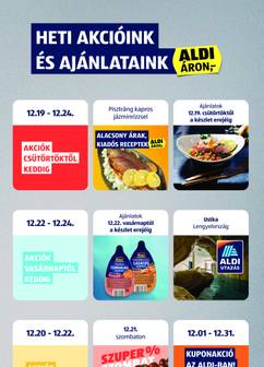 Aldi akciós újság, érvényes csütörtöktől 12.19.