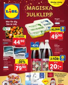 Lidl-reklamblad från måndag 09/12