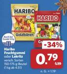 Haribo Fruchtgummi oder Lakritz