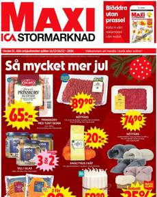 ICA Maxi-reklamblad från måndag 16/12